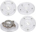 TamBee 4PCS 3Inch Acrylic Lazy Susan Turntable Organizer Revolving Display Base White Acrylic for Spice Rack Table Cake Kitchen Pantry Decorating...