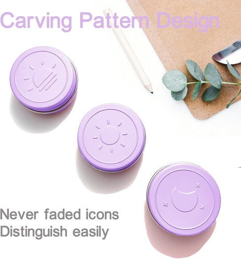 Extra Small Single Pill Box for Purse (3 Pack), Aluminum Screw Top Pill Container, 3 Times a Day Portable Waterproof Single Pill Case for Vitamins...