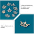 CHGCRAFT 9Pcs 9 Styles Crystal Rhinestone Crown Brooch Pin for Women Open Pave Crystal Wedding Brooch Scarf Pin Gift for Women Womens Mother Shirt...
