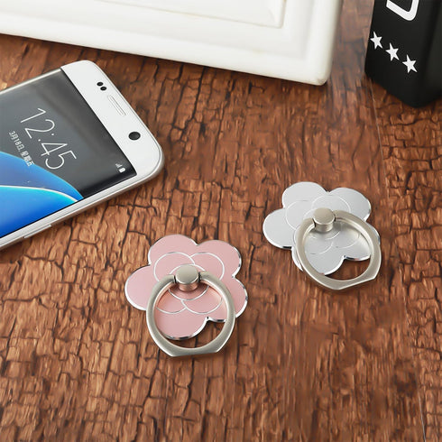 Sibba 2pcs Phone Ring Holder Kickstand Cellphone Flower Finger Ring Grips Stand Metal Universal Accessories Compatible with Smartphone, Mobile Pho...