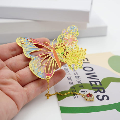 Butterfly Bookmarks for Women,Cute Funny Metal Bookmark,Unique Gifts Book Markers for Women Book Lovers,Teacher Appreciation Gifts,Valentine Mothe...
