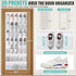 Tiblue Over The Door Shoe Organizer 35 Mesh Pockets Hanging Shoe Organizer Shoe Rack For Door Closet Entryway Bedroom Pantry Organizer - Shoe Hold...