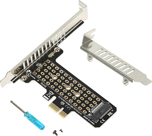 GELRHONR M.2 NVME SSD to PCIe X1 Host Controller Expansion Card,Supports 2280, 2260, 2242, 2230 Solid State Drives(Do not Support NGFF)...