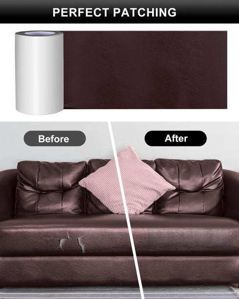 Numola Self-Adhesive Repair Patch, Anti Scratch Sofas Patch for Couch, Car Seat, DIY Furniture Upholstery, Handbags, Jackets (Medium Brown)...