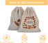 Linen Bread Bags Set of 4 Reusable Bread Bags for Homemade Bread Fresh Bread Storage for Crusty European Bread, Baguette...
