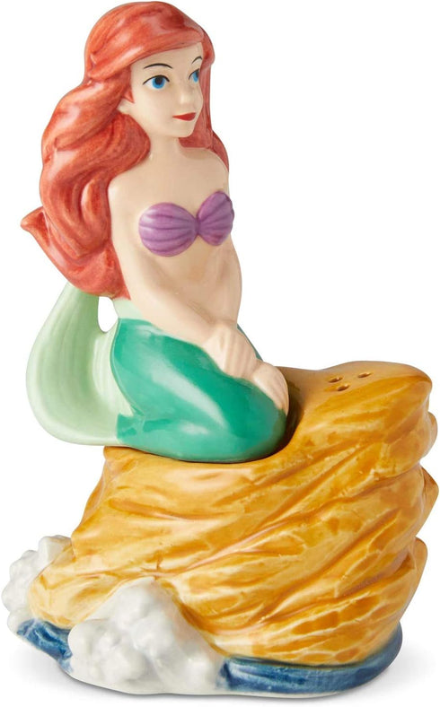 Enesco 6002273 Disney Ceramics the Little Mermaid Ariel on Rock Salt and Pepper Shakers, 3.85 Inch, Multicolor...