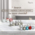 Sunlit Fashion Design Cute Paw Print Polished Shower Curtain Hooks for Dog Cat and Bear, Rust Proof Oil Rubbed Metal Shower Curtain Rings-12 Pack...