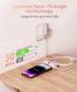 Small Battery Charger for iPhone 15/14 Pro Max Built-in USB C Cable Battery Pack Digital Display Charger for iPhone 13/12/13 Pro Max/11/12 Pro Max...