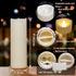 iZAN 2 Pack Flameless Battery Operated LED Pillar Candles with Remote Outdoor Waterproof Flickering Decorative Lights for Halloween Christmas Home...