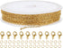 WLLHYF Gold Plated Chain 196 Inches Stainless Steel Metal Cable Link Chain Roll with 10 Lobster Clasps 30 Jump Rings Necklace Earring Bracelet Ext...