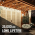 24-Pack String Light Bulbs, S14 Outdoor Waterproof Replacement Bulb, E26 Base Bulbs, 1W 120V, 2700K Warm White...