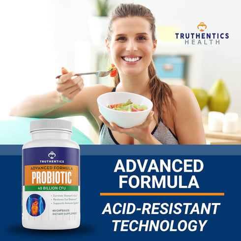 Probiotic 40 Billion CFUs with Prebiotics - Probiotics with Lactobacillus and Bifidobacterium Probiotic for Men & Women for Digestive Health - Mad...