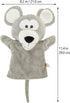 LUOZZY Interesting Hand Puppet Interactive Plush Animal Puppet for Kids Rat Puppet Toy for Storytelling Reading Prop (Gray)...