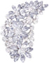 LAXPICOL Vintage Austrian Crystal Flower Leaf Bouquet Clusters Large Big Brooch Pin For Women Gold Tone...