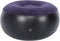 Indoor Outdoor Inflatable Stool, Footstool Leg Rest Pillow Car Flocking Couch Round Air Ottoman Cushion Fast Inflating Chair Travel Accessories fo...