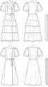 New Look Misses' Wrap Dress Sewing Pattern Kit, Code N6694, Sizes 6-8-10-12-14-16...