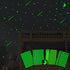 Realistic Glow Stars & Moon - 500pcs Luminous Glowing Stars, Shooting Star Room Decor...
