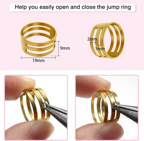 TOAOB 1000pcs Jump Rings for Jewelry Making Stainless Steel Open Jump Rings Connectors for DIY Crafts Necklaces Bracelets Keychains 4mm 5mm 6mm 7m...