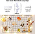 30 Sets Wire Shelf Loop Clips, White Multi Purpose Wire Shelf Clamp, Wire Shelving Accessories, Wire Shelf Wall Clips for Concrete Installation...