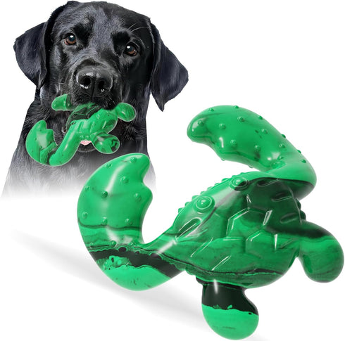 Dog Toys for Aggressive Chewers,Nylon Crab Durable Dog Toy for Medium Large Dogs, Bacon Flavor Interactive Dog Toys for Boredom,Green...
