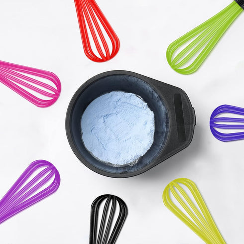 12 Pack Hair Color Whisk Mini Whisk for Hair Dye Color Mixing Christmas Gifts 7 x 1.2 in Salon Barber Plastic dressing Dye Kitchen Baking Cooking ...
