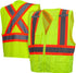 Pyramex Safety RCZ2410L RCZ24 Series Vest Hi-Vis Lime Vest with Contrasting Reflective Tape - Size Large...
