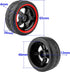 12mm Hex Wheels & Rubber Tires OD 2.52" Pre-Glued for Traxxas 4 Tec 2.0 1/18 Latrax Teton Tamiya TT02 Redcat Lightning EPX HSP Flying Fish Kyosho ...