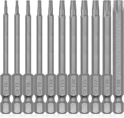 Torx Head Screwdriver Bit Set, 11 PCS Magnetic Torx Bit Set, 3 inch Security Torx Bit Set, S2 Steel Star Screwdriver Kit Tools for Shark Vacuum...