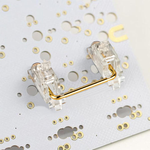 Keyboard Stabilizers Gold Plated PCB Screw-in Stabilizers 2u 6.25u 7u Mechanical Keyboard Stabilizers Mechanical Keyboard Accessories for 60/87 Ke...