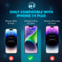 [2+2 Pack For iPhone 14 Plus Anti-Spy Tempered Glass Screen Protector Phone Accessories,2 Pack Privacy Screen Plus 2 Pack Camera Lens Protector wi...