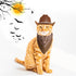 Dog Cowboy Hat Dog Cowboy Costume for Small Pet Dogs Cat Cowboy Hat with Bandana Scarf Set Party Accessories (Brown)...