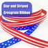 2 Rolls Patriotic Grosgrain Ribbon,Stars and Stripes Ribbon,for 4th of July,Memorial Day Gift Wrapping, Party Decoration, DIY Crafting and Sewing(...