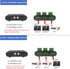 2-Way Stereo Amplifier Speaker Selector, AB Speaker Switch 2 Zone Distribution, Amp Switcher Box, SPK Controller A21...