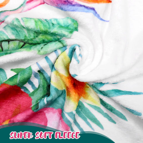 Watercolor Flowers Jungle Baby Sloth Monthly Milestone Blanket - Soft Fleece Blanket for Baby Girls - Perfect Age Photo Props and Newborn Baby Gif...