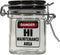 Airtight Glass Herb Mini Storage Jar with Clamping Lid in Choice of Design (Hi Maintenance Area, Small)...