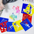 24 Pieces Stencils for Kids, Drawing Stencils Chalk Stencils Large Washable Sports, Planet, Fairy Tale and Cartoon Themed Primary Shape Template f...