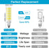 E11 LED Bulb Dimmable, JDE11 120V 100W Halogen Equivalent, T3/T4 Mini Candelabra Base, 4000K Natural White, ?10W 1000 Lumen E11 Bulbs for Ceiling ...