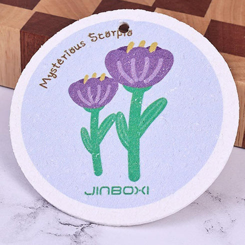 Household Dishwashing Sponge Cleaning Sponges Scouring Pot Sponge Dishes Compressed Sided Wipe Doubl Wood Pulp Pads Household Cleaning Sponges...