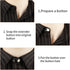 12 Pcs Collar Extenders with 4 Colors Wonder Button for Expanding Length for Men Women Dress Shirts(Black,White,Blue, Khaki)...