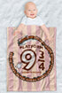 Harry Potter Lightweight Baby Blanket, 30"X40", Platform 9 3/4 Unisex for Infants Girls & Boys...
