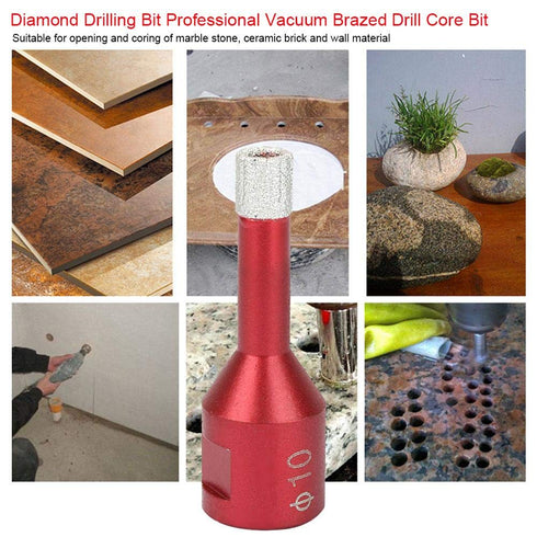 M14 Drill Bit Professional Core Drill Bits Vacuum Brazed Drill Hole Saw Cutter Tool for Ceramic Tile Glass(10mm)...