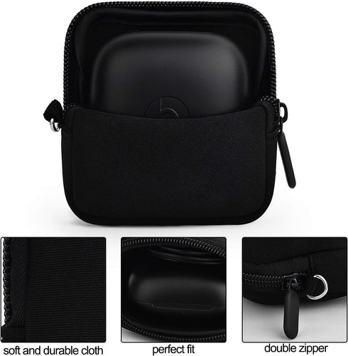 Compatible with Powerbeats Pro Case Cover,Anti-Lost & Shockproof Easy Carrying Silicone Case Accessories with Keychain and Soft Portable Storage T...