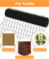 Garden Poultry Black Chicken Wire - 13.7 '' × 315 '' Chicken Wire for Crafts, Garden Fence Animal Barrier, 1 inch Mesh Poultry Netting Fence, Pet/...