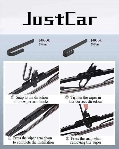 OEM QUALITY 21" + 21" Premium All-Seasons Durable Stable And Quiet Metal Frame Windshield Wiper Blades(Set of 2)...