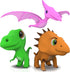 Dinosaur Bath Toys No Holes, Mold Free Baby Bath Toys for Toddlers 1-3, Dino Bath Toys for Tub,Beach,Pool, BPA-Free, Dishwasher-Safe, Infant Batht...