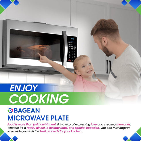 Microwave Plate Replacement 11.5” WB49X10224 Compatible with GE Microwave Glass Plate - Exactly Replaces Rotating Glass Turntable Tray - Oven Spin...