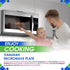 Microwave Plate Replacement 11.5” WB49X10224 Compatible with GE Microwave Glass Plate - Exactly Replaces Rotating Glass Turntable Tray - Oven Spin...