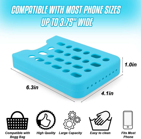 Phone Holder Silicone for Bogg Bag,Large Accessories Compatible with Bogg Bags Decorative Charm Inserts for Storage Cell Phone Case Key Lipstick S...