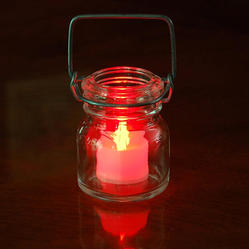 LumaBase Battery Operated Tea Light Candles, Green - Set of 12...