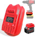 DM18MAN Adapter for Craftsman 20V Cordless Tools Works for DeWalt 20V Lithium Battery and for Milwaukee 18V Li-on Battery, Battery Replacement Ada...